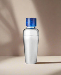 Azure Resin & Stainless Cocktail Shaker - Blue