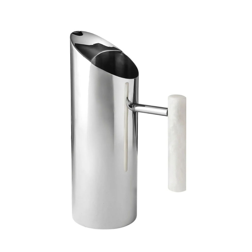 Azure White Handle Pitcher