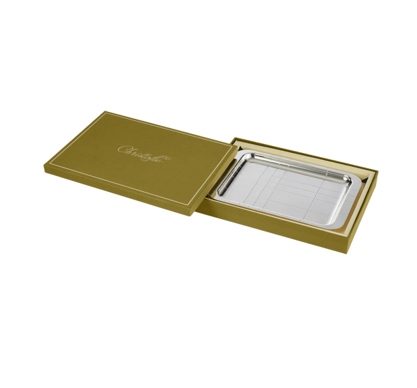 Graphik Silver Plated Rectangular Tray