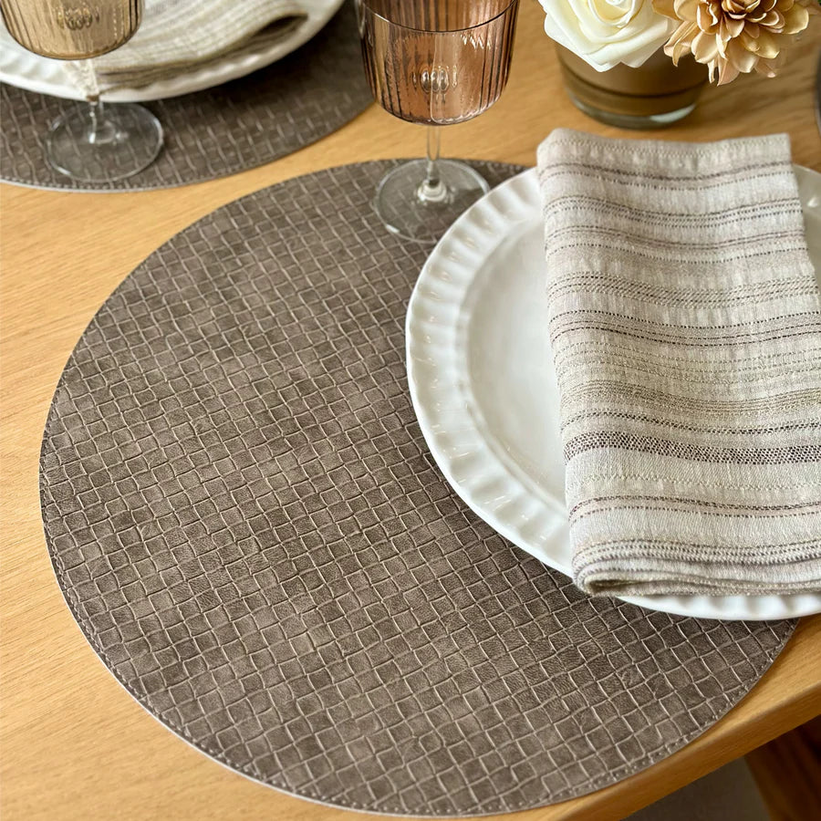 Tresse Round Placemat Set of 4 -