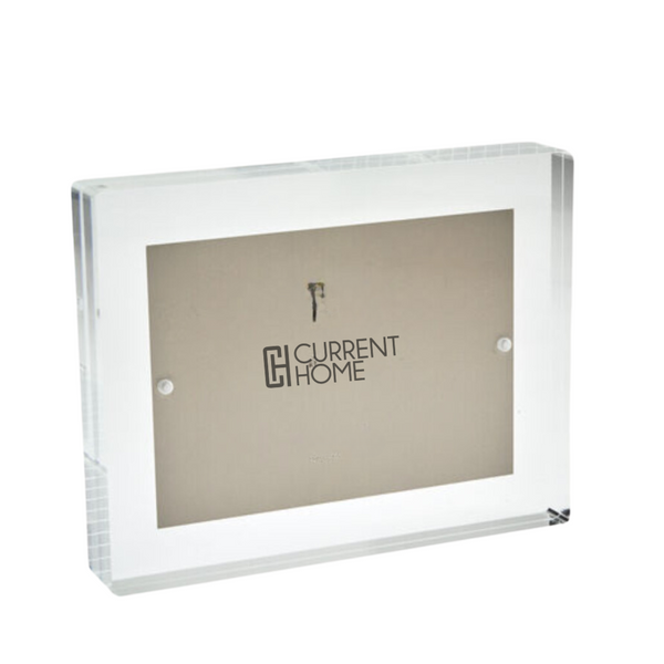 Metallic Block Frame Clear