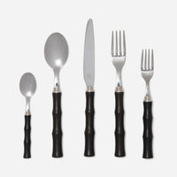 Montecito Flatware 5 Piece Setting - Dark Brown