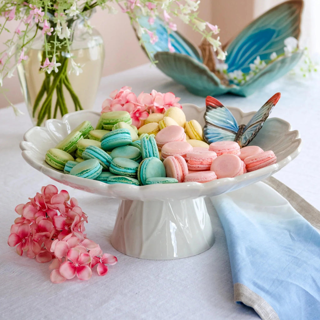 Cloudy Butterflies Cake Plate