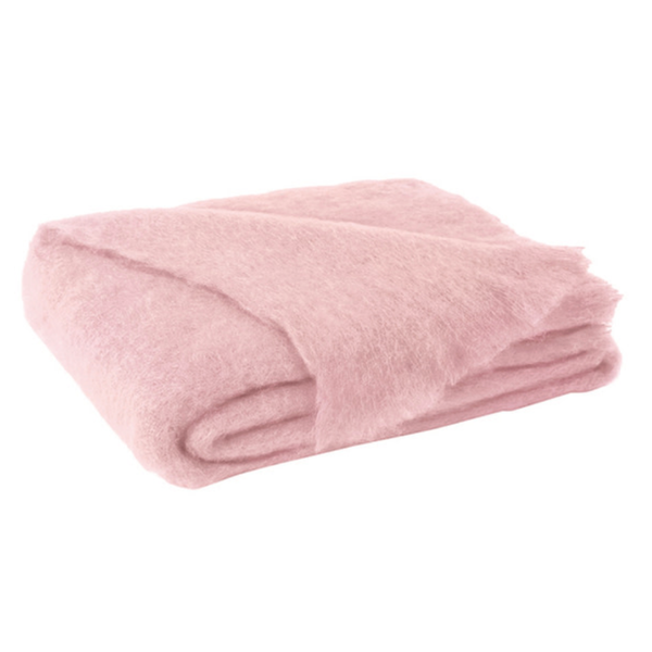 Brushed Mohair Throw -