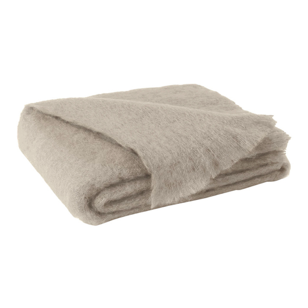 Brushed Mohair Throw -