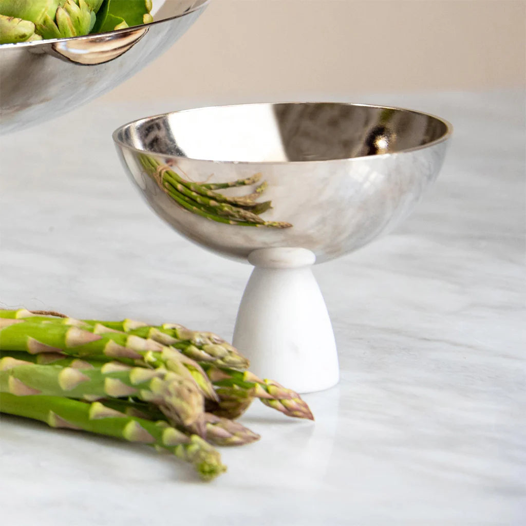 Coluna Carrara Marble Nut Bowl - Thumbnail 4