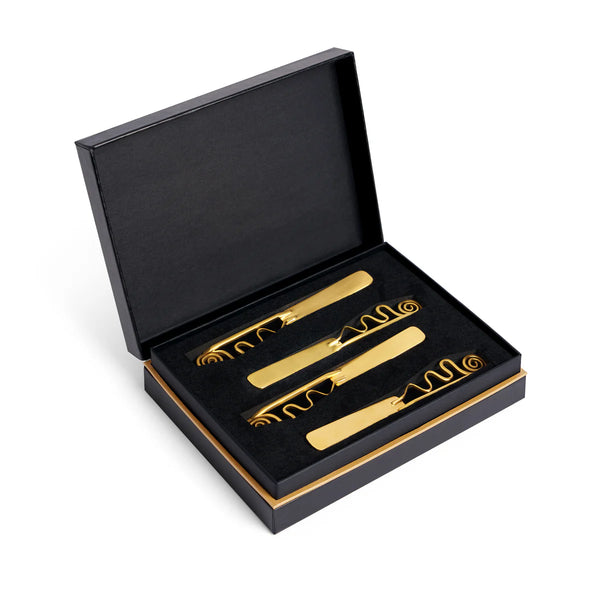 Spirale Gold Spreaders Set of 4