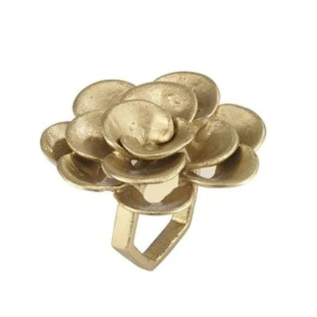 Camelia Napkin Ring  Gold Set of 4