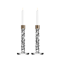Carat Candlestick Brass Set of 2