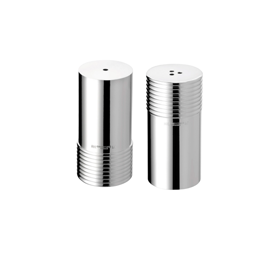 Christofle T& K Silver Plated Salt & Pepper Shakers
