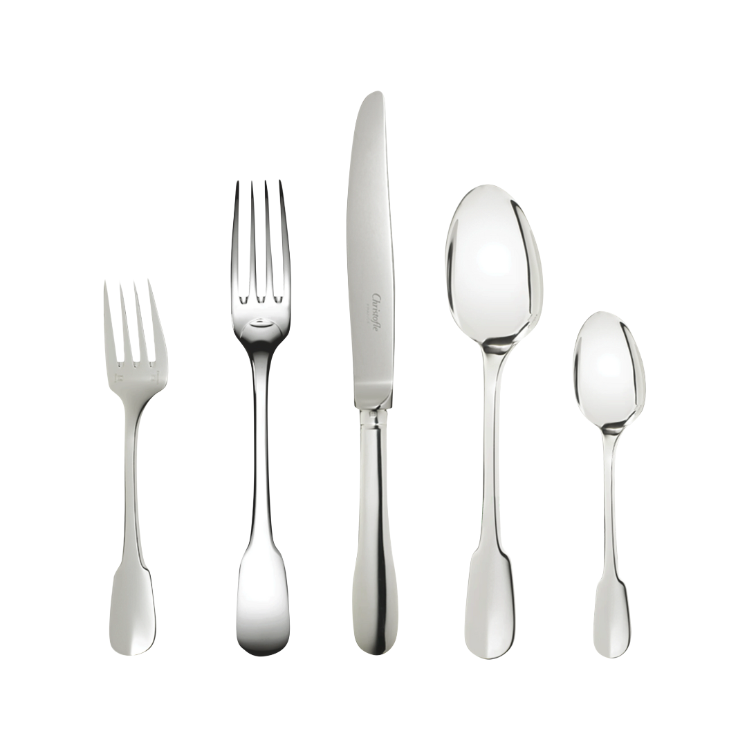 Cluny Flatware 5 pc Plate Setting - Silver Plated