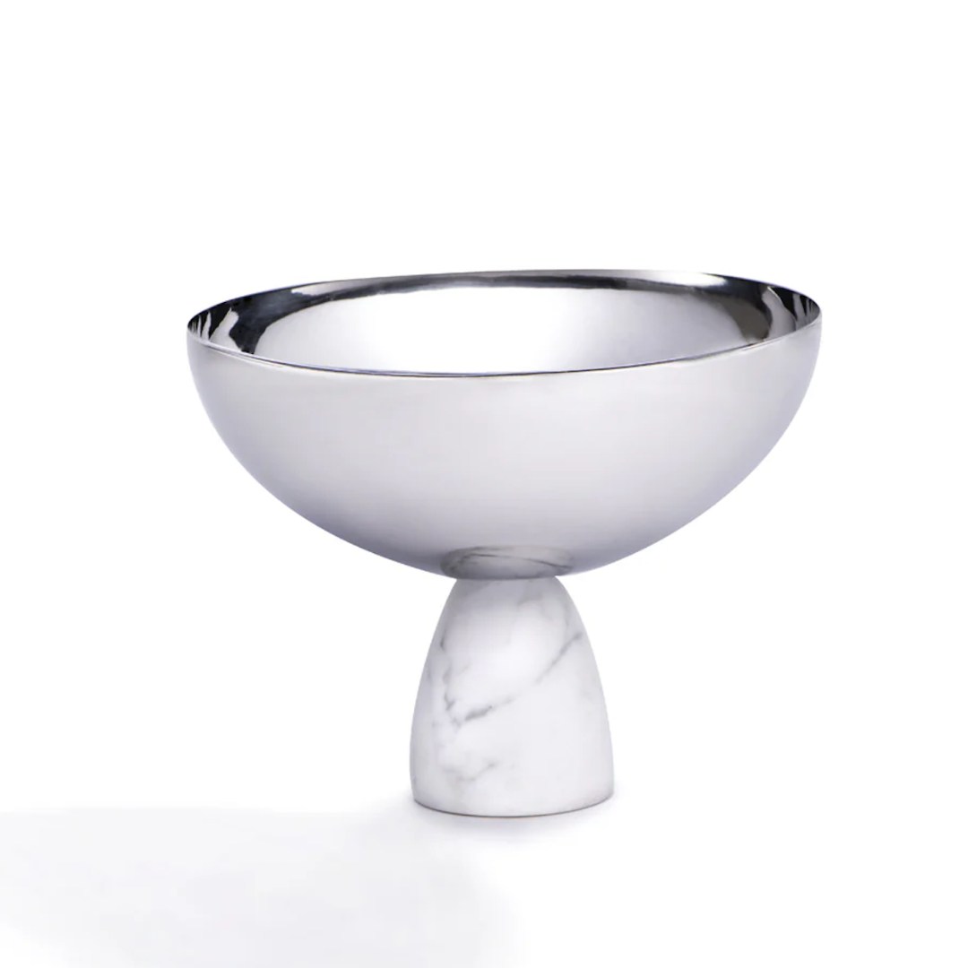 Coluna Carrara Marble Nut Bowl