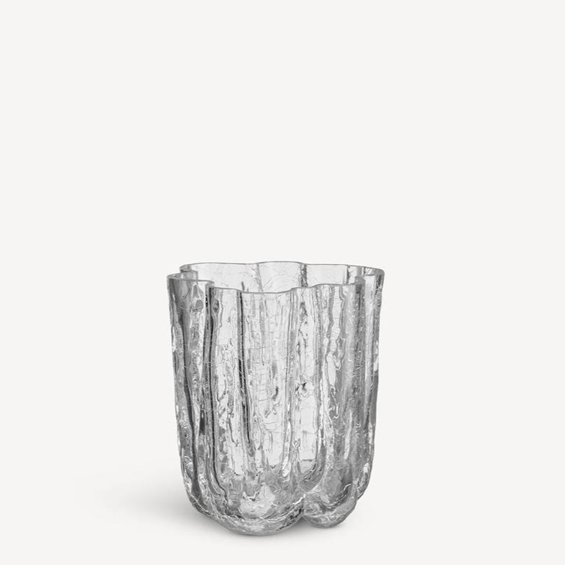 Crackle Vase Clear Small