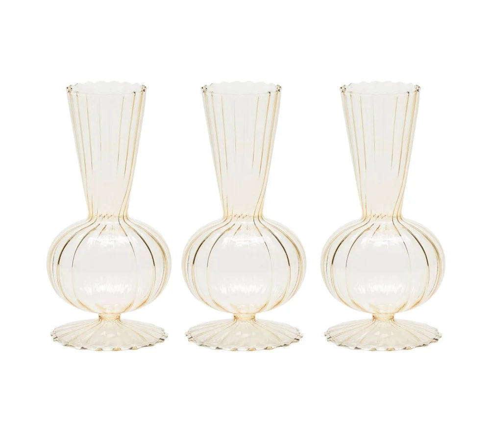 Tess Bud Vase Set of 4 - Champagne