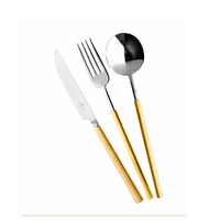 Domo Matt Gold Flatware 5 Piece Setting