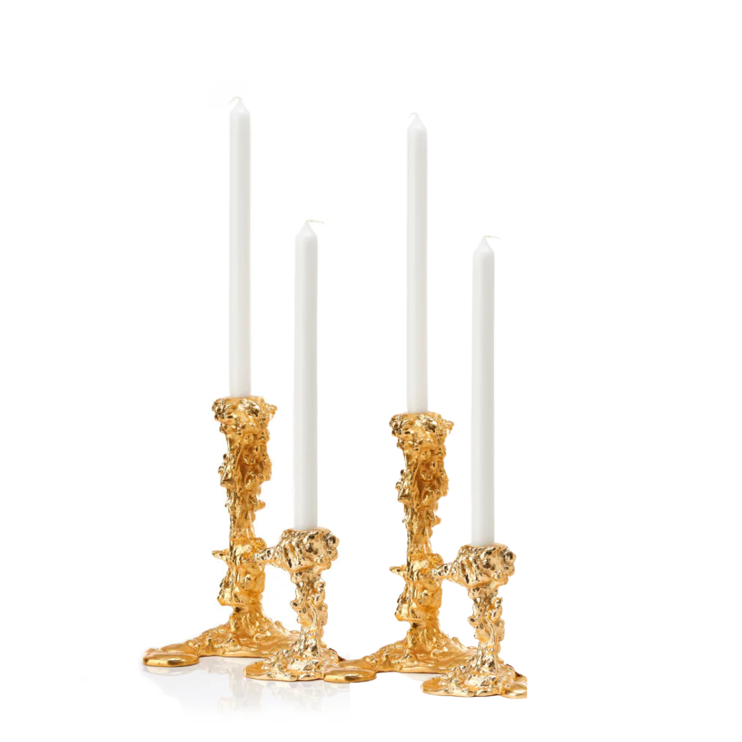 Drip Gold Candle Holder