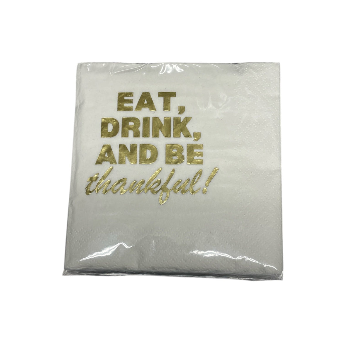 Cocktail Napkin Pack - EAT DRINK & BE THANKFUL