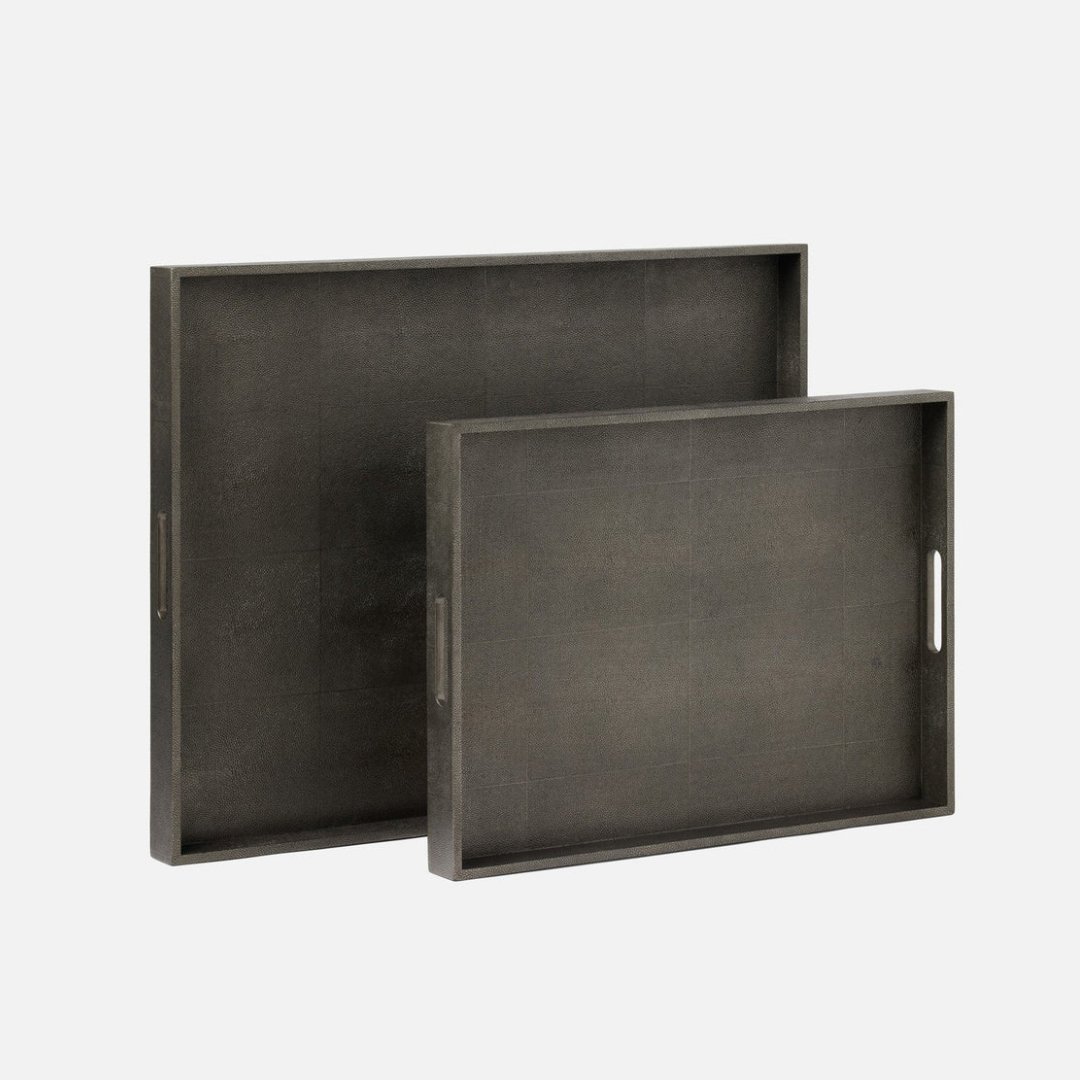 Emery Rectangle Blue Grey Tray