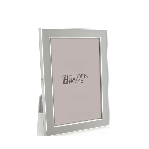 4℃フォトフレーム(SILVER) Enamel Thin Chiffon Silver Frame – Current Home NY