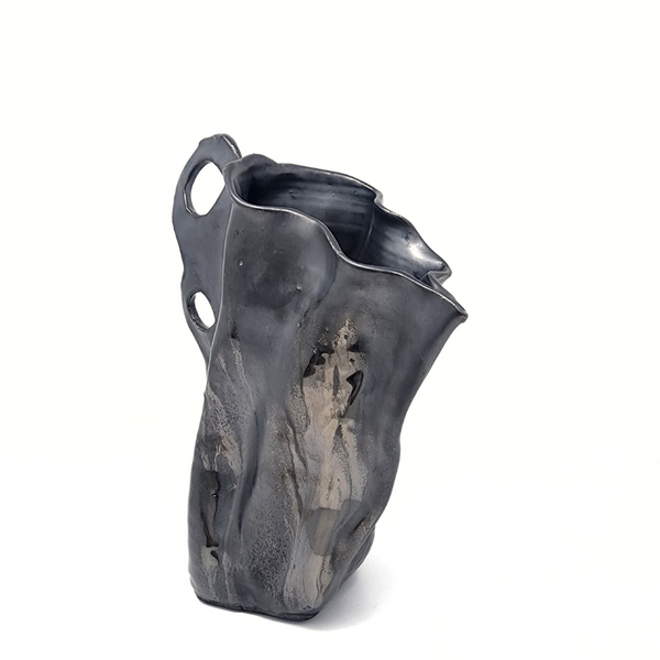 Euphoria Vase #4 - Metallic Black - Large by David Changar. 