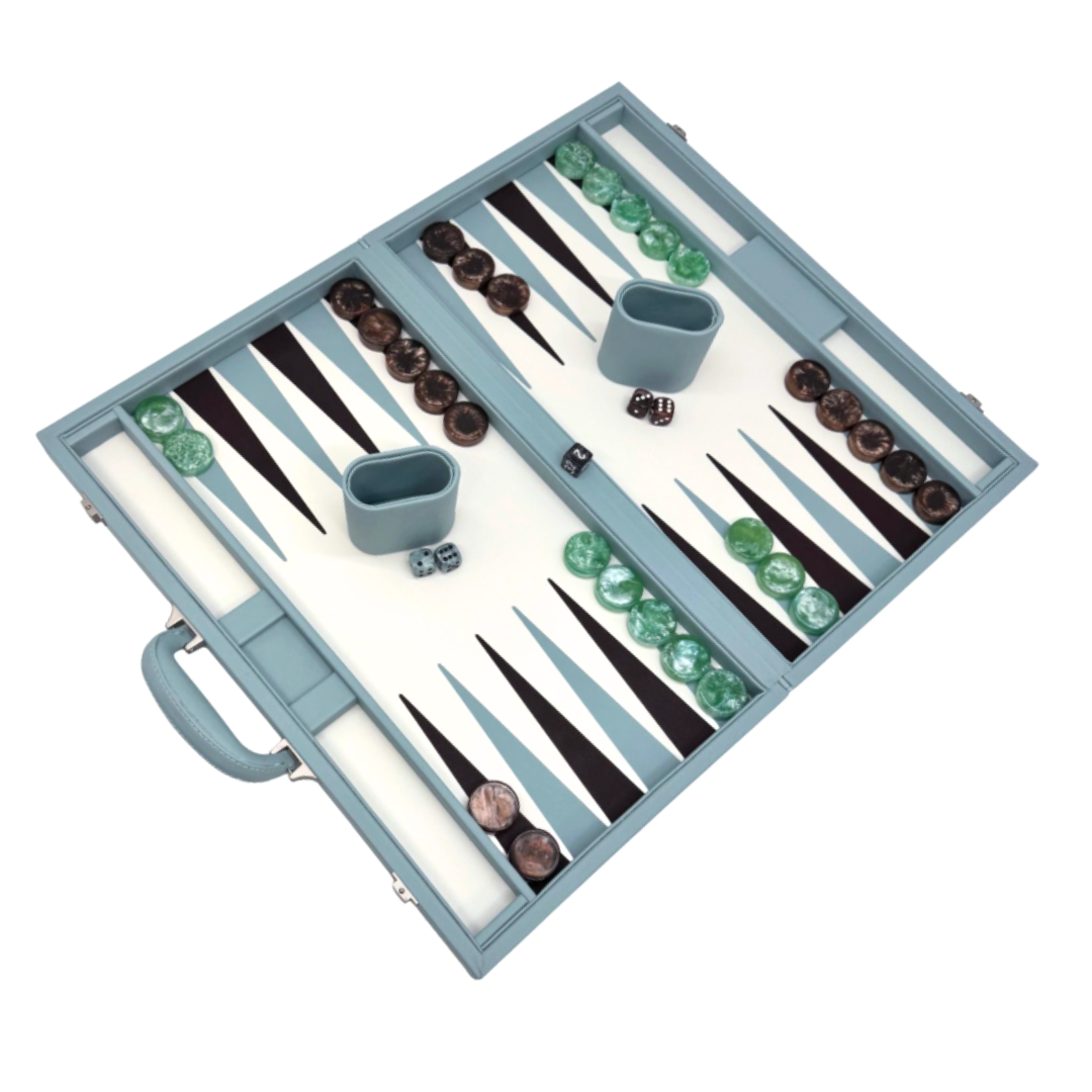 Viceroy Backgammon -  Light Blue