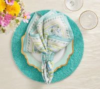 Radiant Napkin Ring s/4 - Seafoam