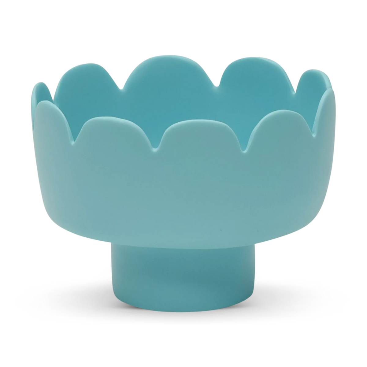 Fleur Footed Bowl Turquoise - Large