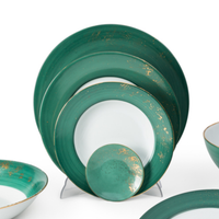 Golden Green Dinnerware