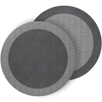 Halo Round Placemat Charcoal & Grey Set of 4