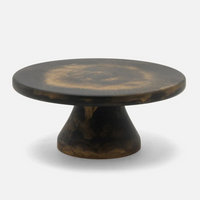 Hugo Resin Cake Stand Black & Gold