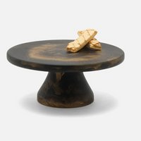 Hugo Resin Cake Stand Black & Gold