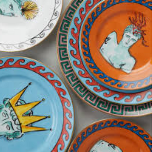 Il Viaggio Di Nettuno Dessert Plate - Rock Orange – Current Home NY Il Viaggio Di Nettuno Dessert Plate - Rock Orange – Current Home NY