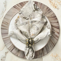 Giverny Napkin Set of 4 - Natural & Grey