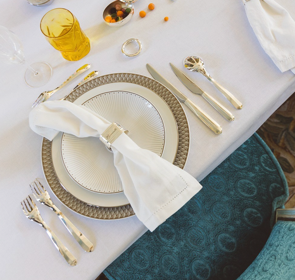 Infini Flatware 5 Piece Setting - Silver-Plated