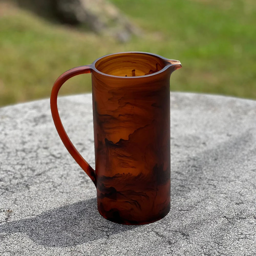 Dawn Resin Swirl Pitcher Brown