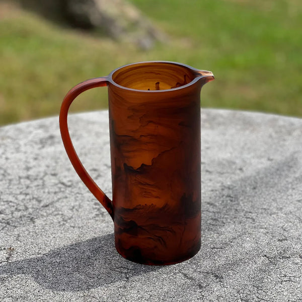 Dawn Resin Swirl Pitcher Brown