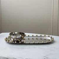 Gold Balls Oval Tray