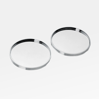 K+T Two Silver-Plated Coasters