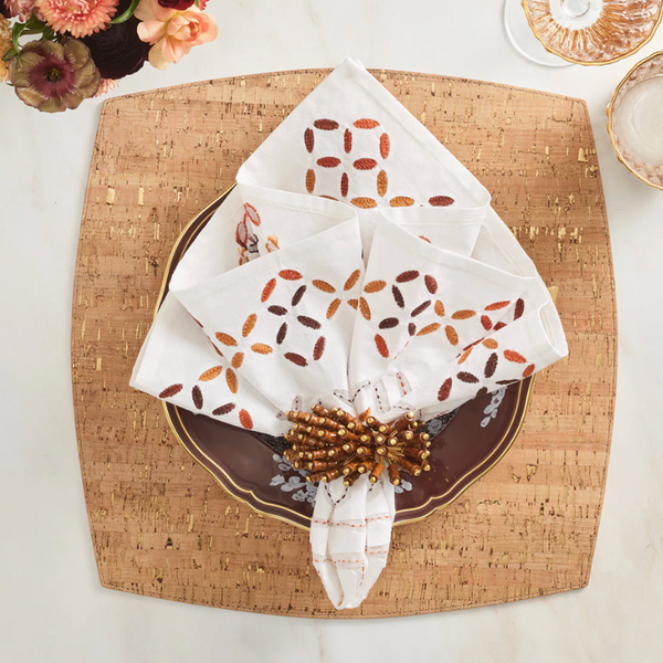 Royal Palm Napkin Ring Set of 4