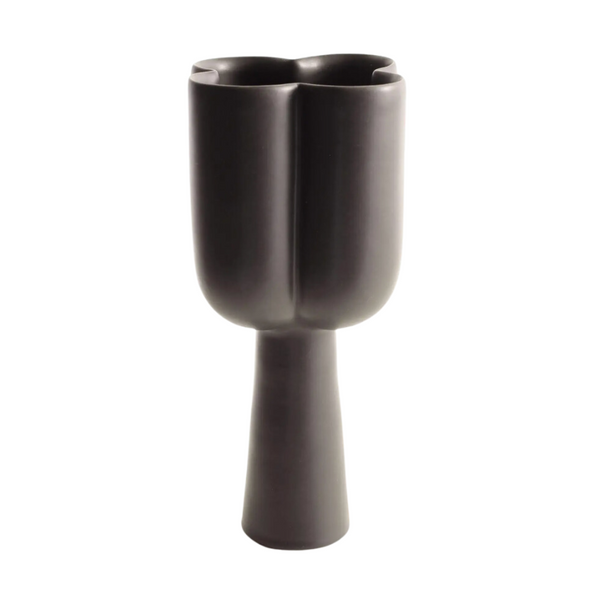 Mesola Quatrefoil Vase Onyx