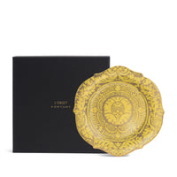 Fortuny Orsini Round Serving Platter Yellow