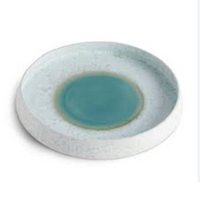 Terra Round Seafoam Serving Platter