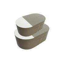 Lacquer Stripe Box Grey -