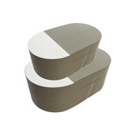 Lacquer Stripe Box Grey -