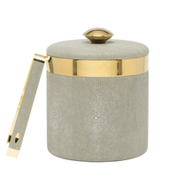 Langston Ice Bucket & Tongs - Sand