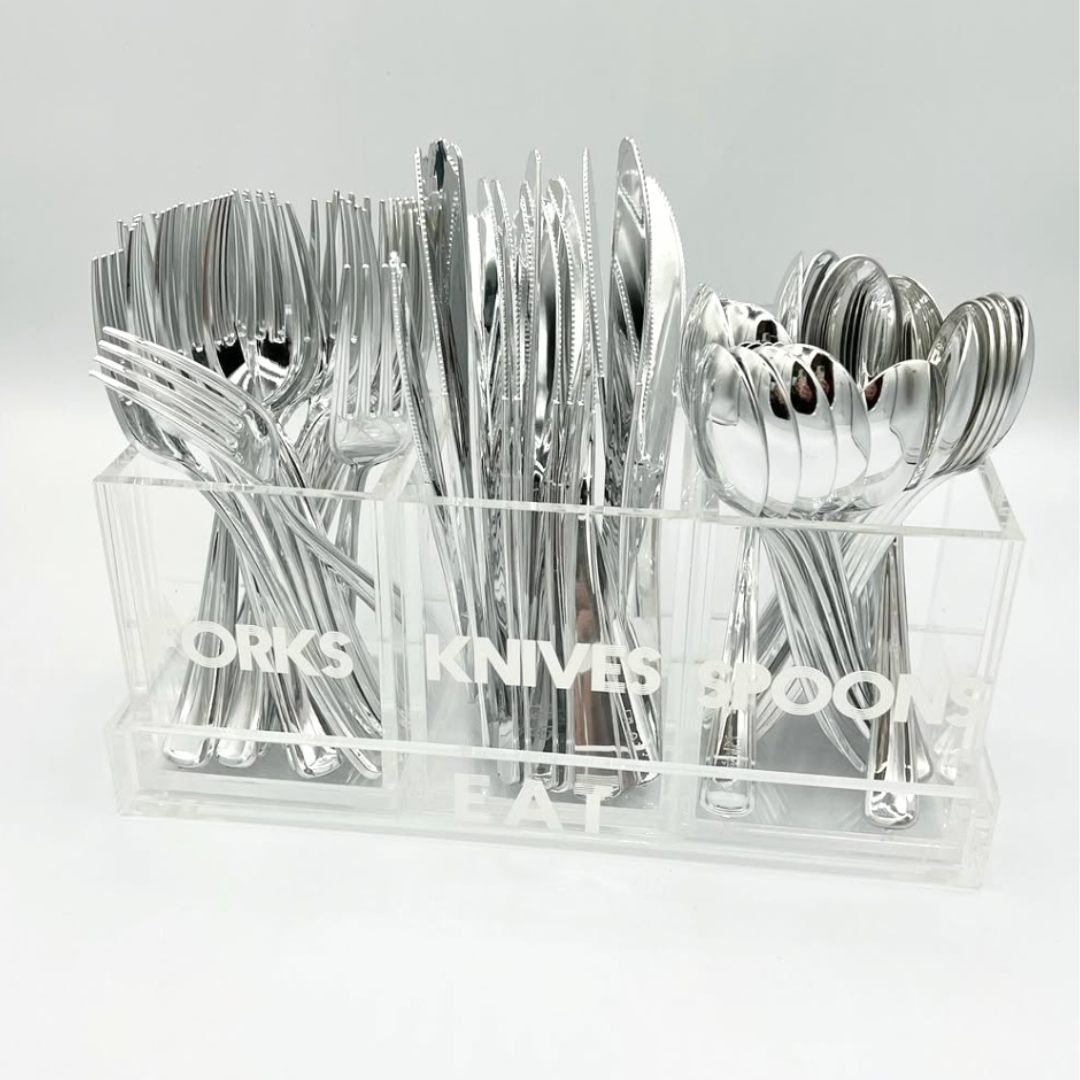 Let's Eat Silverware Caddy