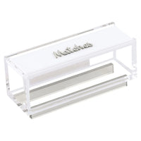 Leather & Lucite Match Box