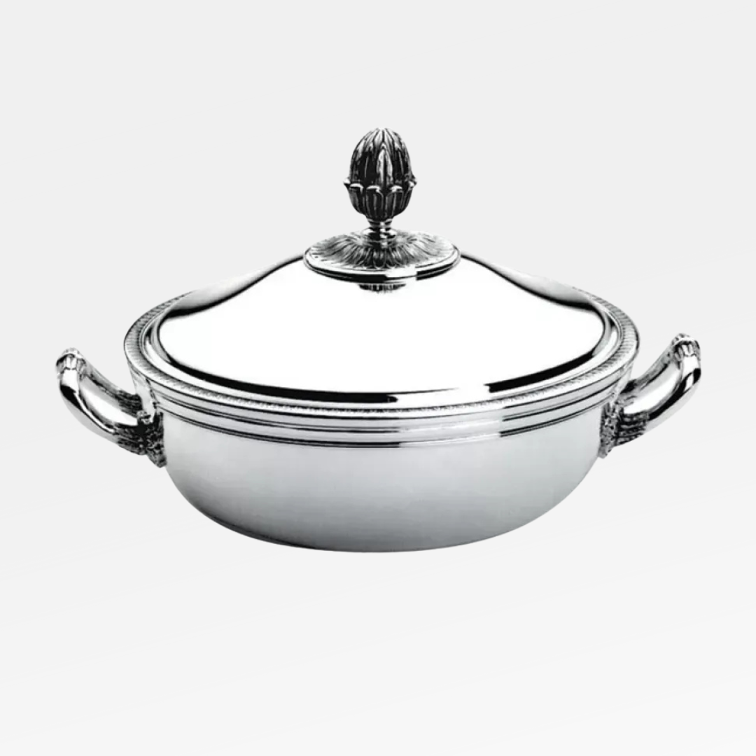 Malmaison Silver Plated Vegetable Dish with Lid