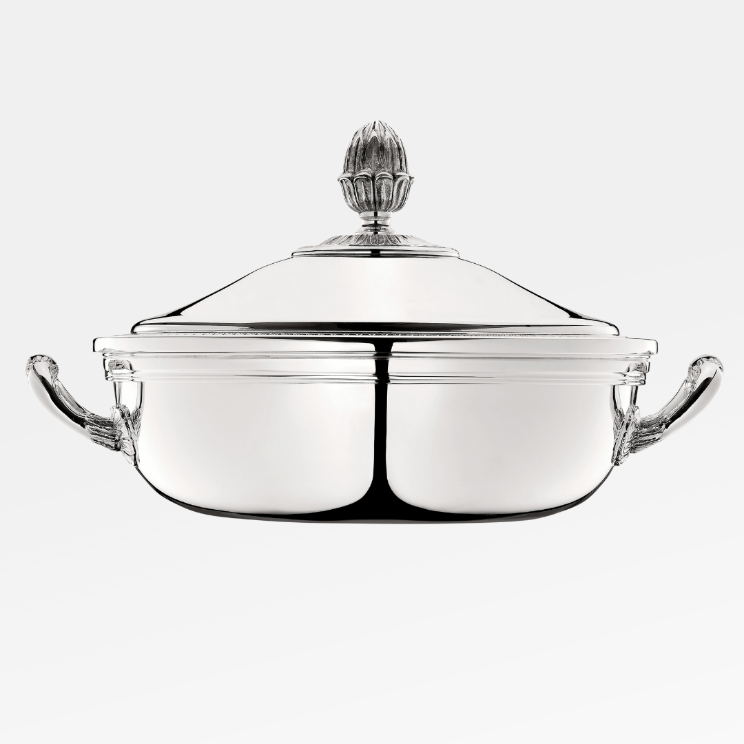 Malmaison Silver Plated Vegetable Dish with Lid