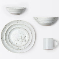 Marcus Dinnerware - White Salt Glaze - Set of 4-